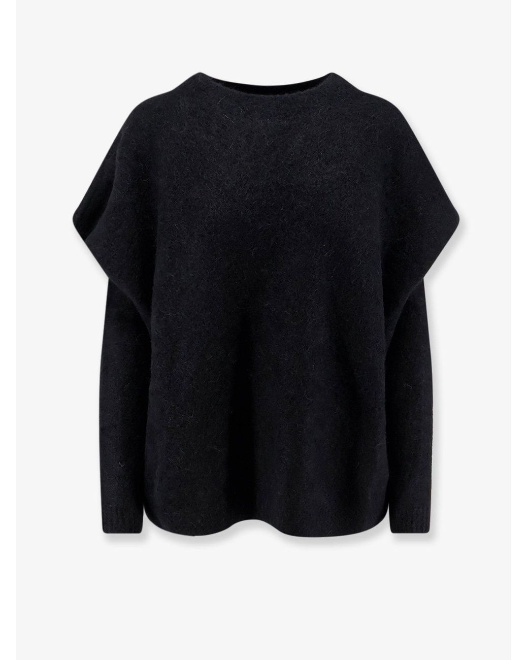 Nude Black Sweater With Detachable Sleeves