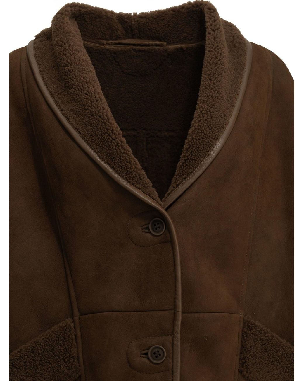 Salvatore Santoro Brown Shearling Jacket