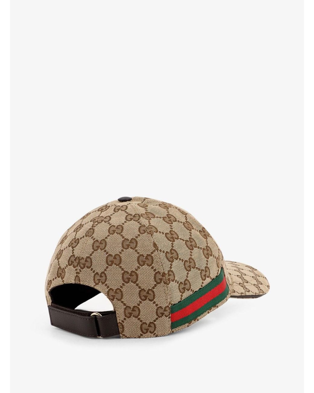Gucci Natural Gg Fabric Baseball Hat for men