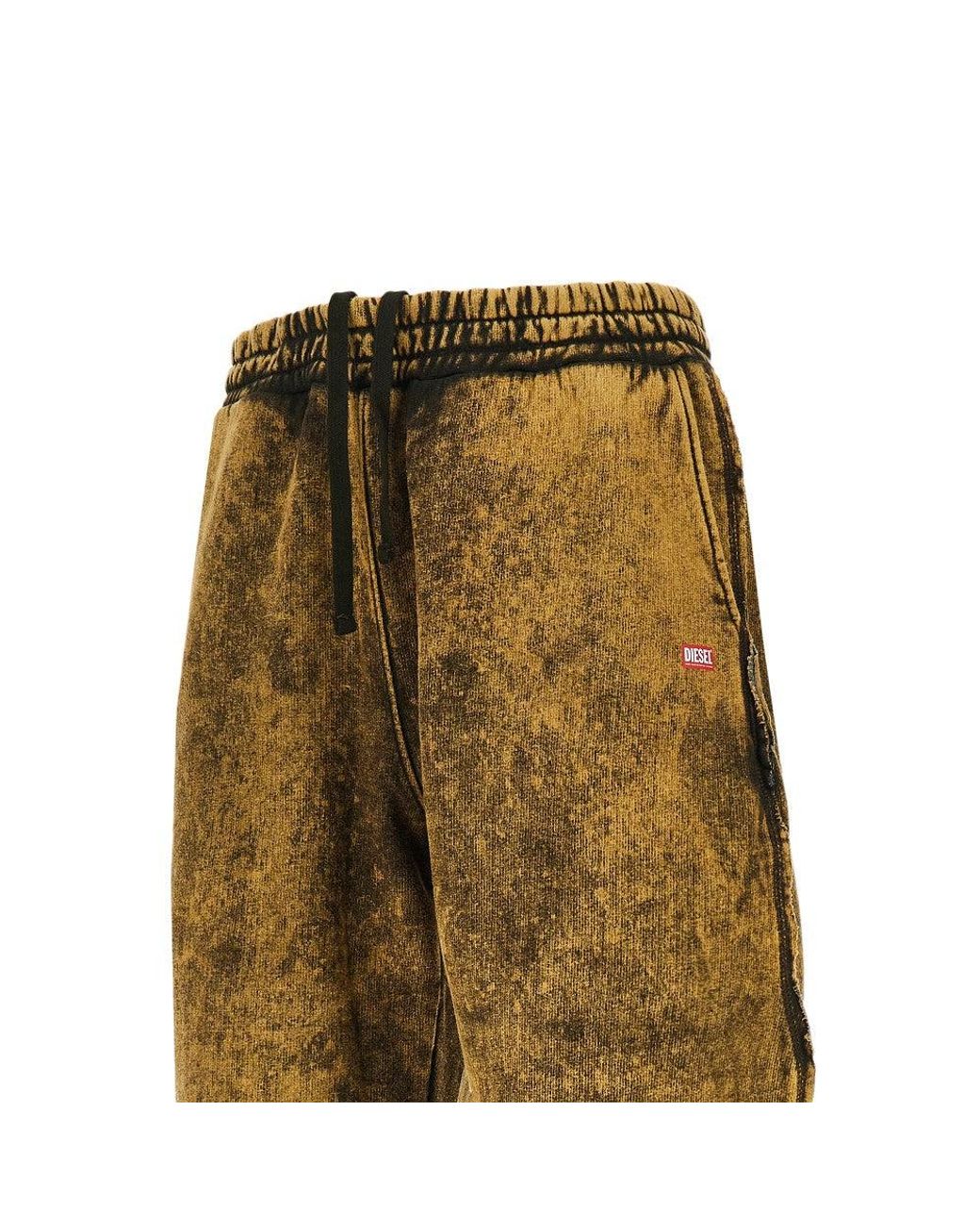DIESEL Natural Cotton-Blend Relaxed Fit Track Pants for men
