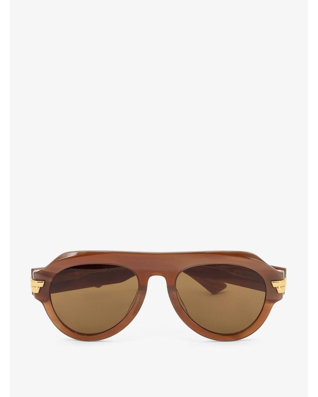 Bottega Veneta Brown Acetate Sunglasses