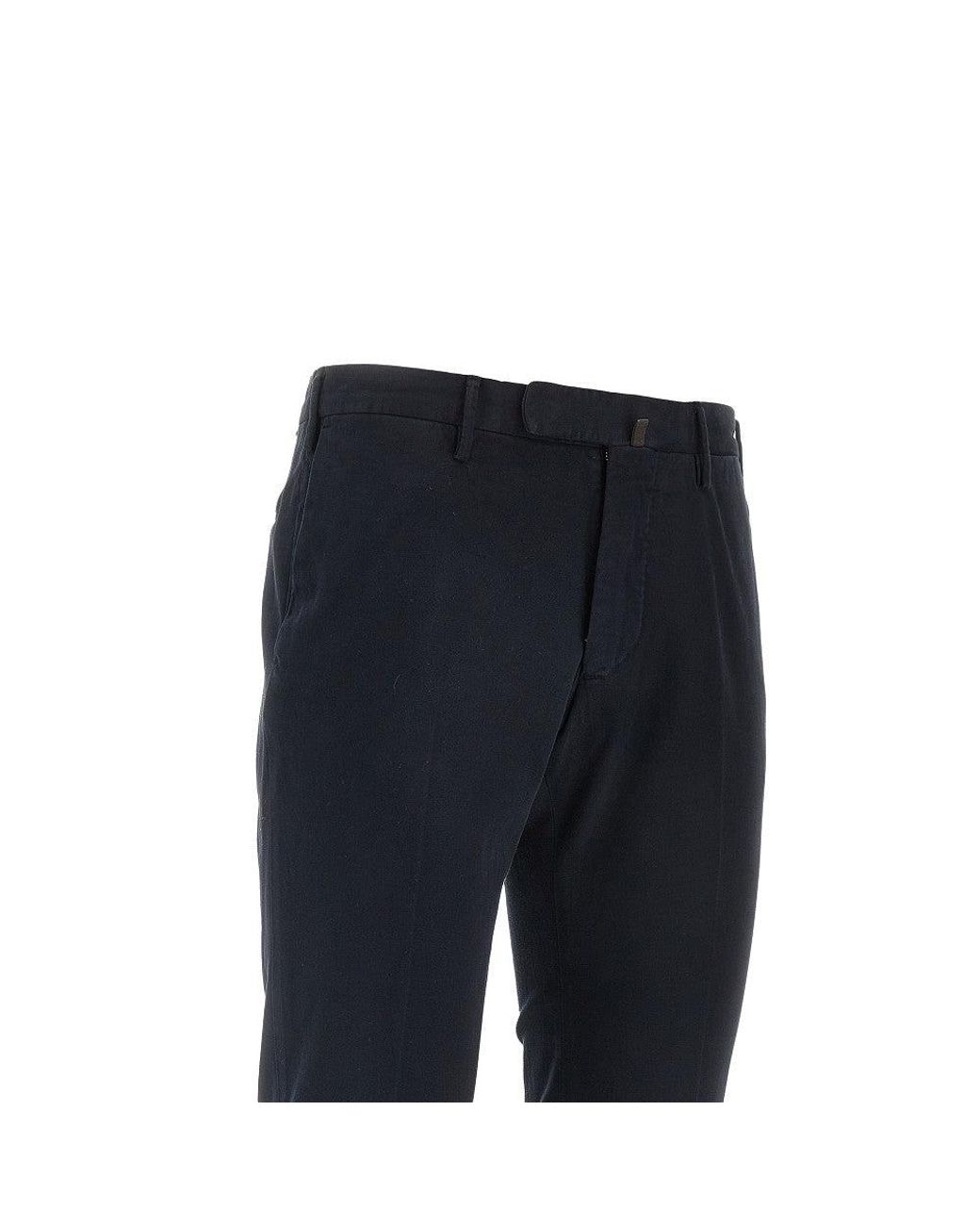 Incotex Blue Stretch Cotton '30' Slim Fit Trousers for men