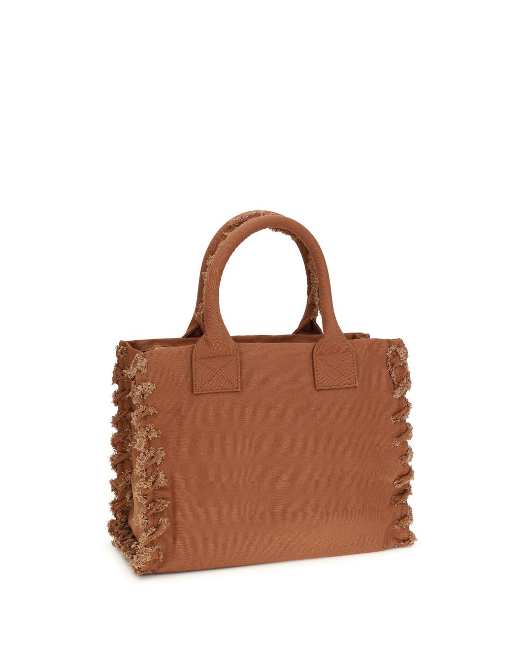Pinko Brown Canvas Tote Bag-Scoiattolo