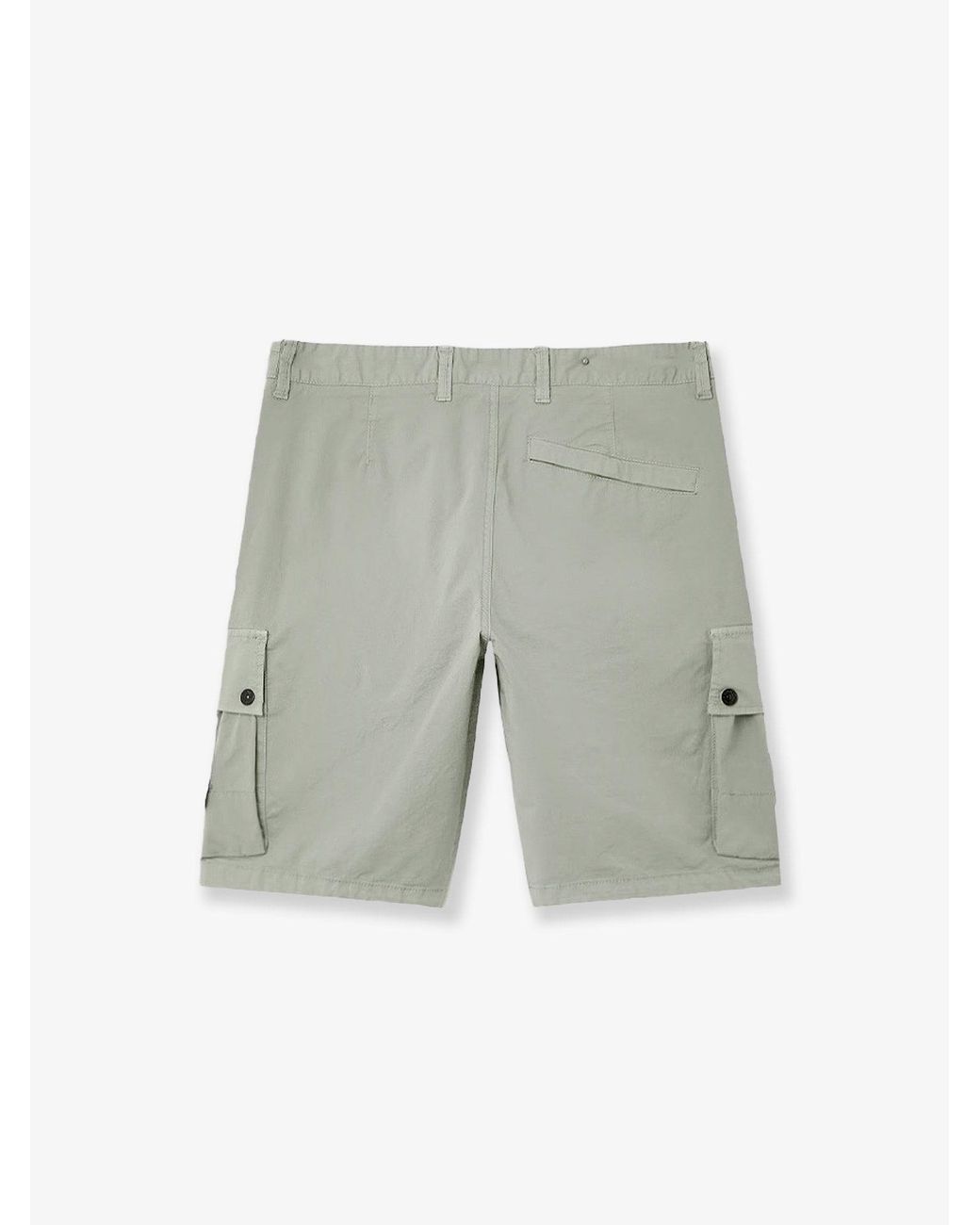 Stone Island Green Organic Cotton Shorts for men