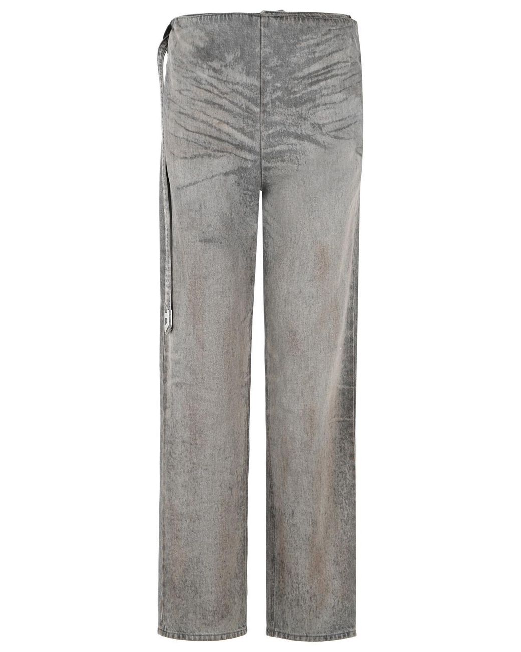 DIESEL Gray 'D-Thalira' Cotton Blend Jeans