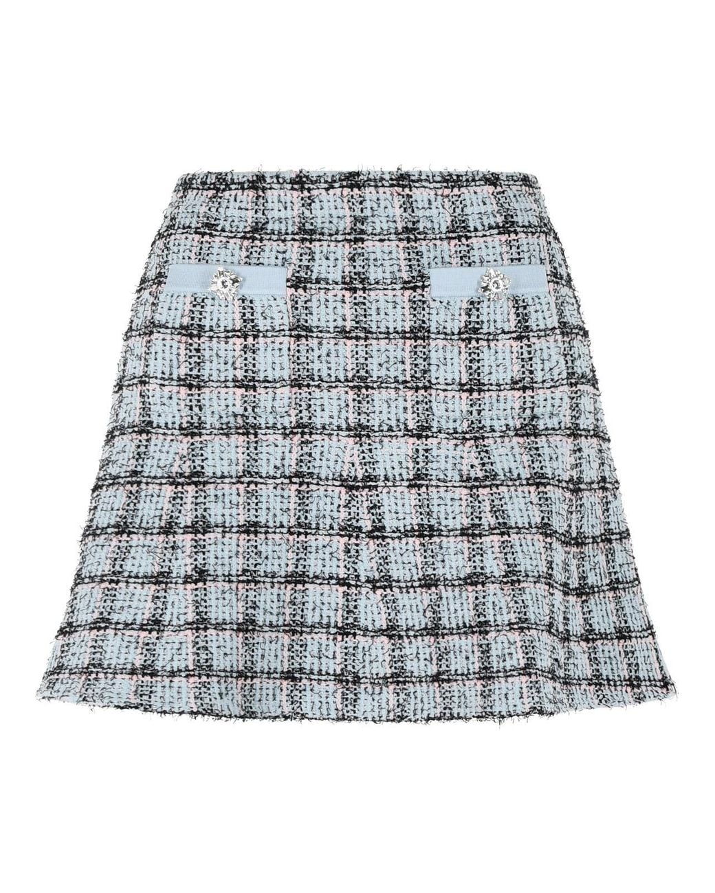 Self-Portrait Gray Self Portrait Short Skirt