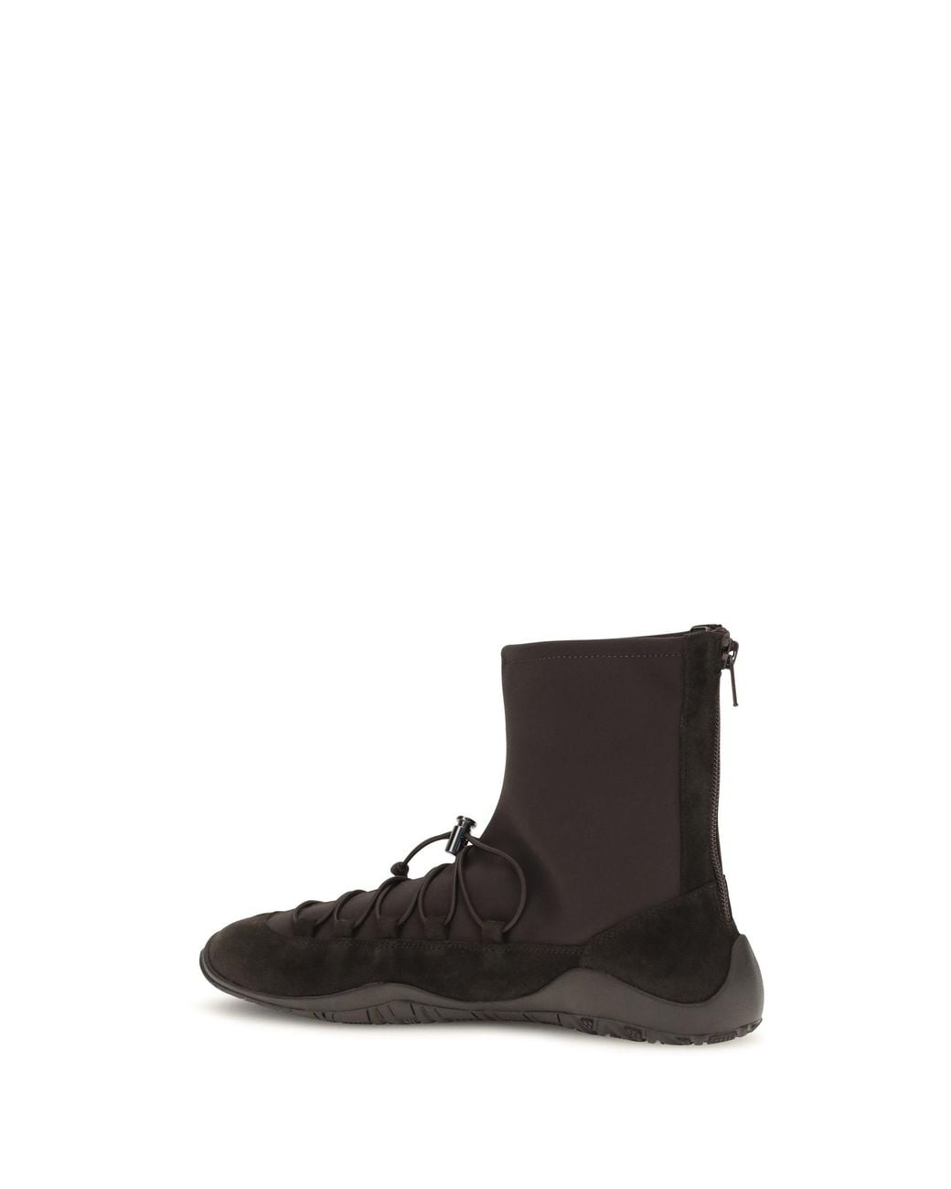 Dear Frances White Scuba Nappa Booties Espresso Stretch