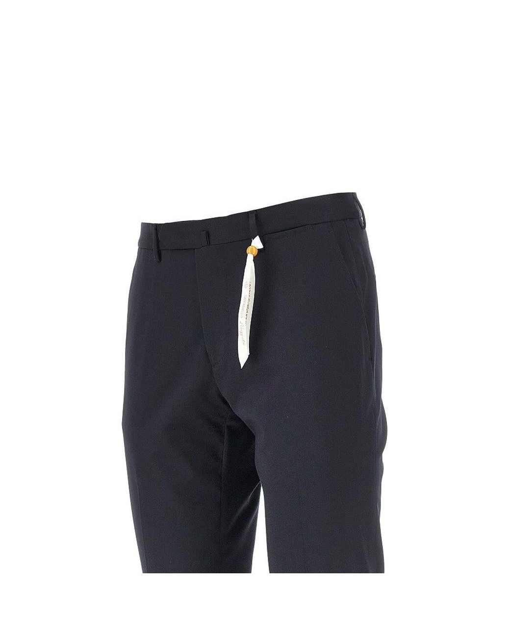 Santaniello Blue Praiano Il Viaggiatore Twill Pants for men
