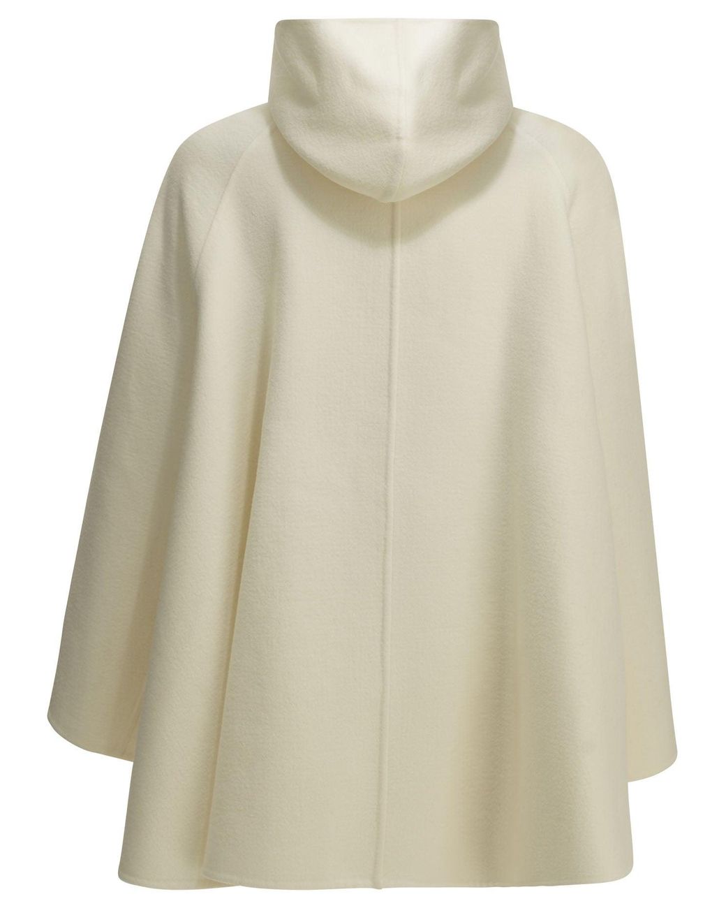 Alaïa Natural Short Coat With A Wool Scarf