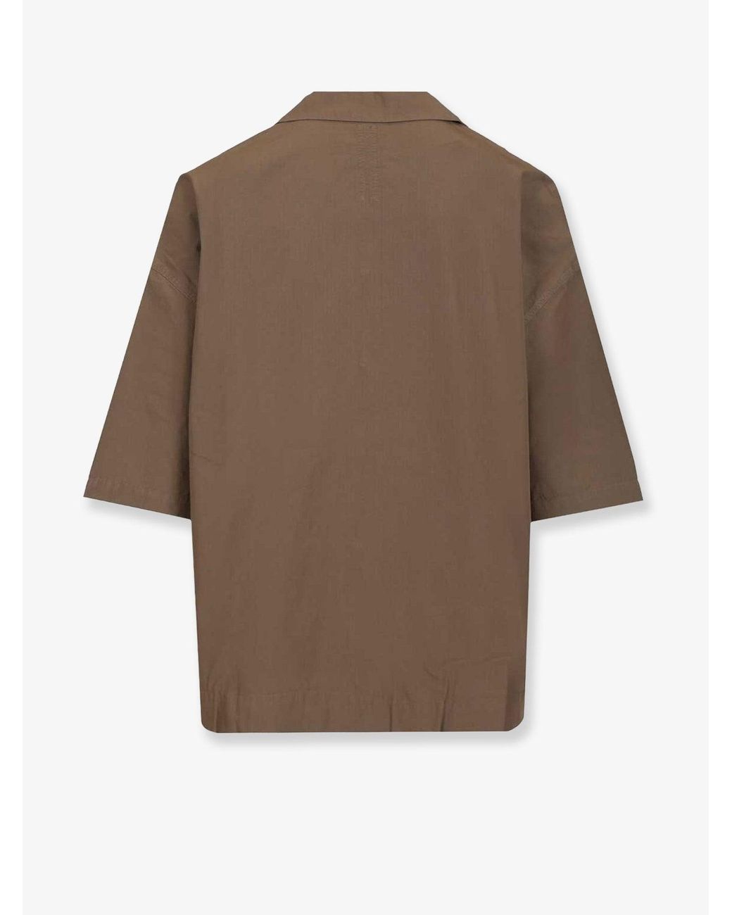 Rick Owens Brown Tommy Organic Cotton Shirt for men