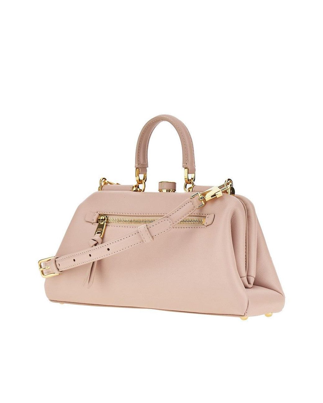 Dolce & Gabbana Pink Dolce&Gabbana Plongé Nappa Leather 'Grandma' Bag
