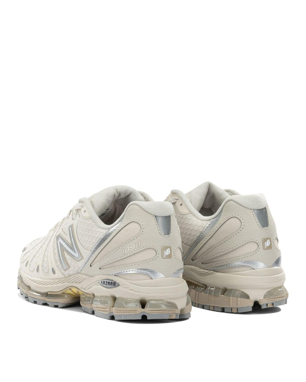 New Balance White "Abzorb 1890" Low-Top Sneakers