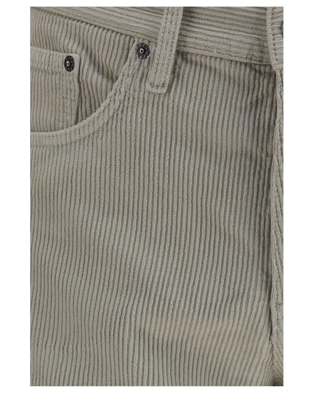 sunflower Gray Corduroy Trousers Ivory for men