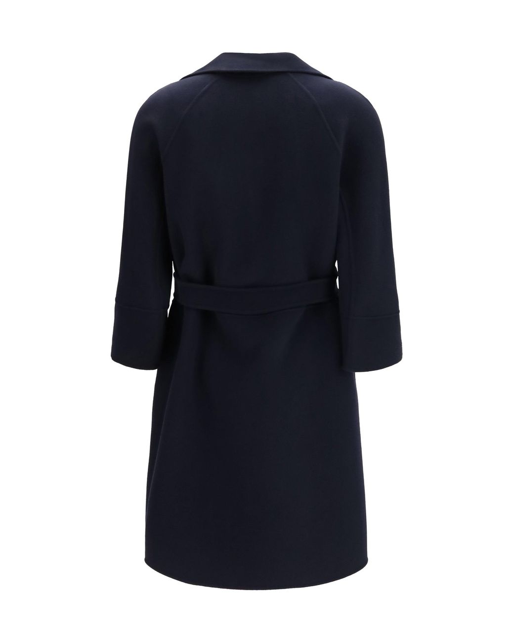 Max Mara Blue 'S Maxmara Arona Virgin Wool Coat