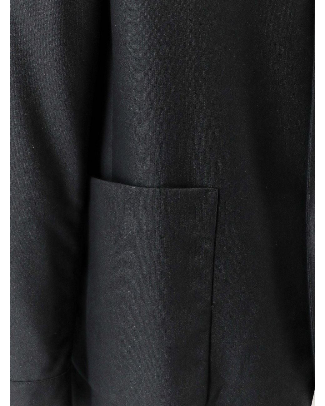 Hevò Black Casalvecchio Wool Blend Jacket for men