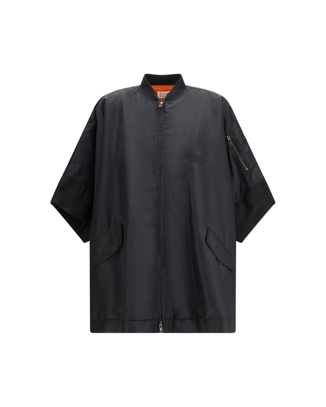 MM6 by Maison Margiela Black Nylon Cape