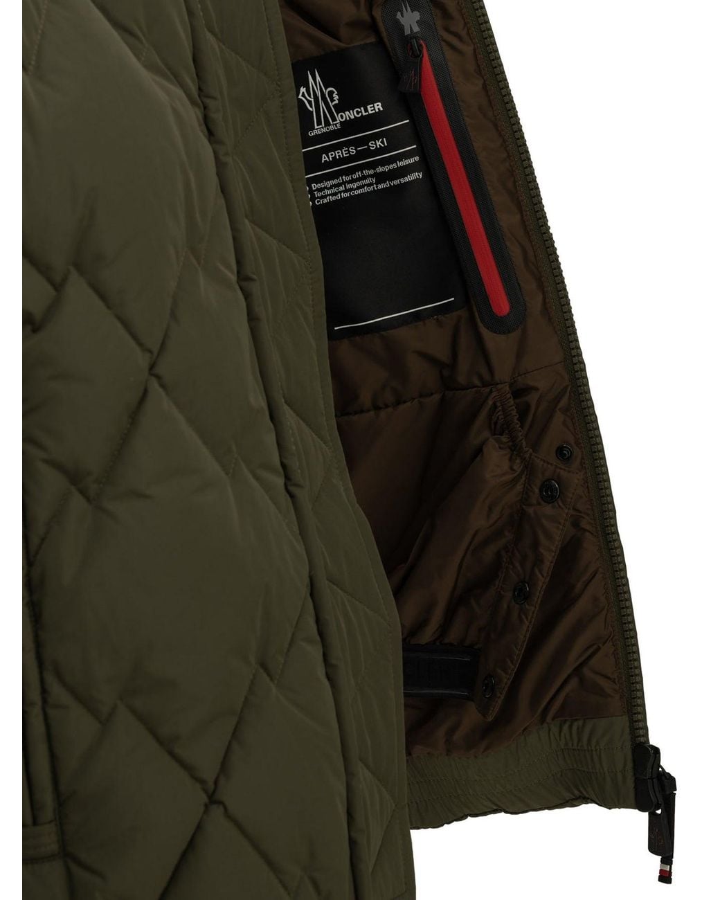 Moncler Green "Bramans" Short Down Jacket for men