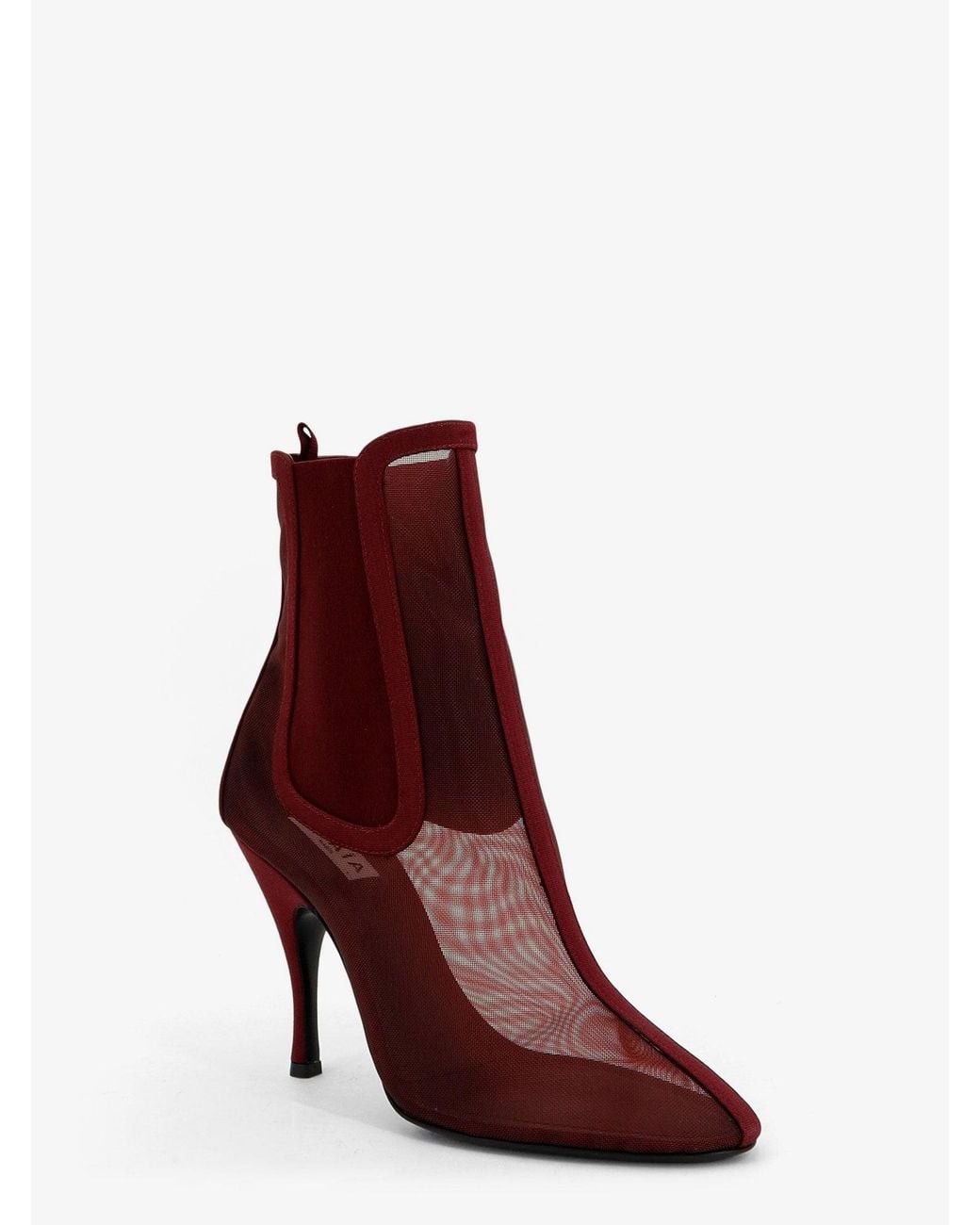 Alaïa Brown Mesh Chelsea Boots