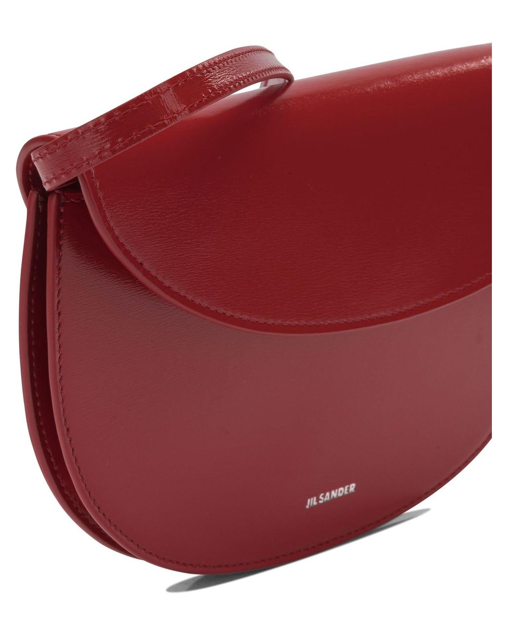 Jil Sander Red "Curve" Wallet