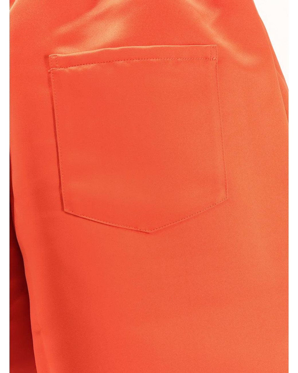 Frankie Shop Red Adia Satin Boxer Shorts