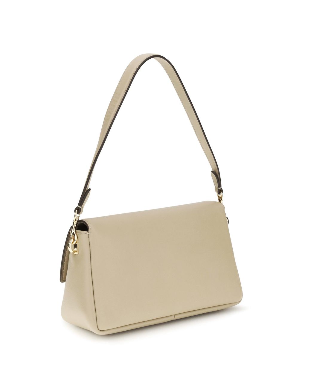 Tory Burch White Small Charlie Shoulder Bag Soft Cement