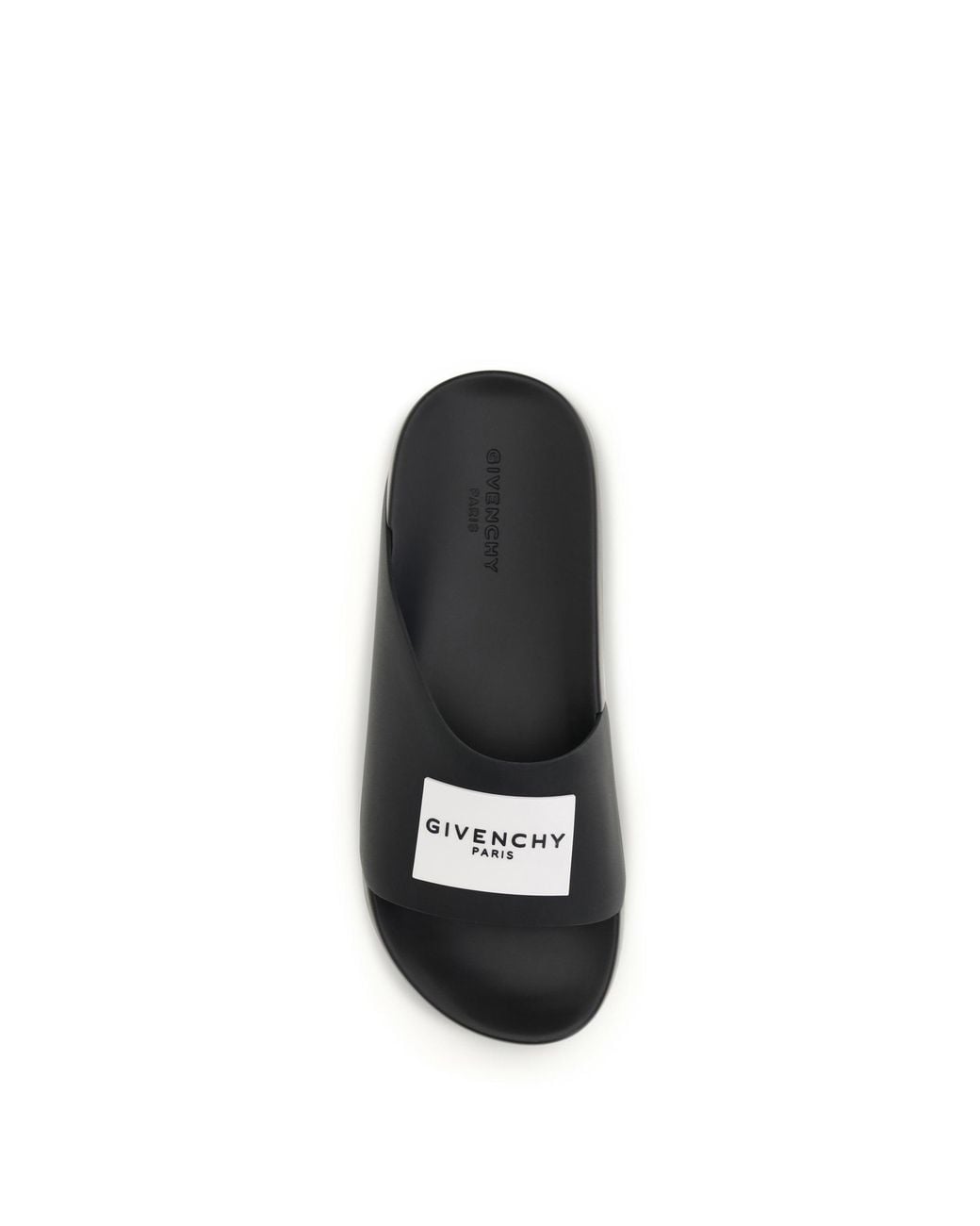 Givenchy White Rubber Slippers Label Slide