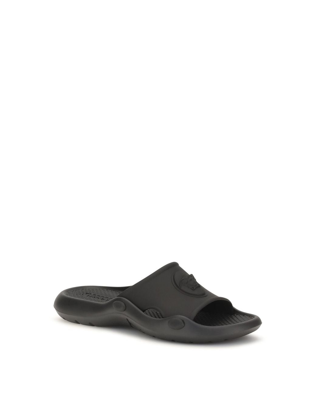 Versace White Rubber Slides Nettuno for men