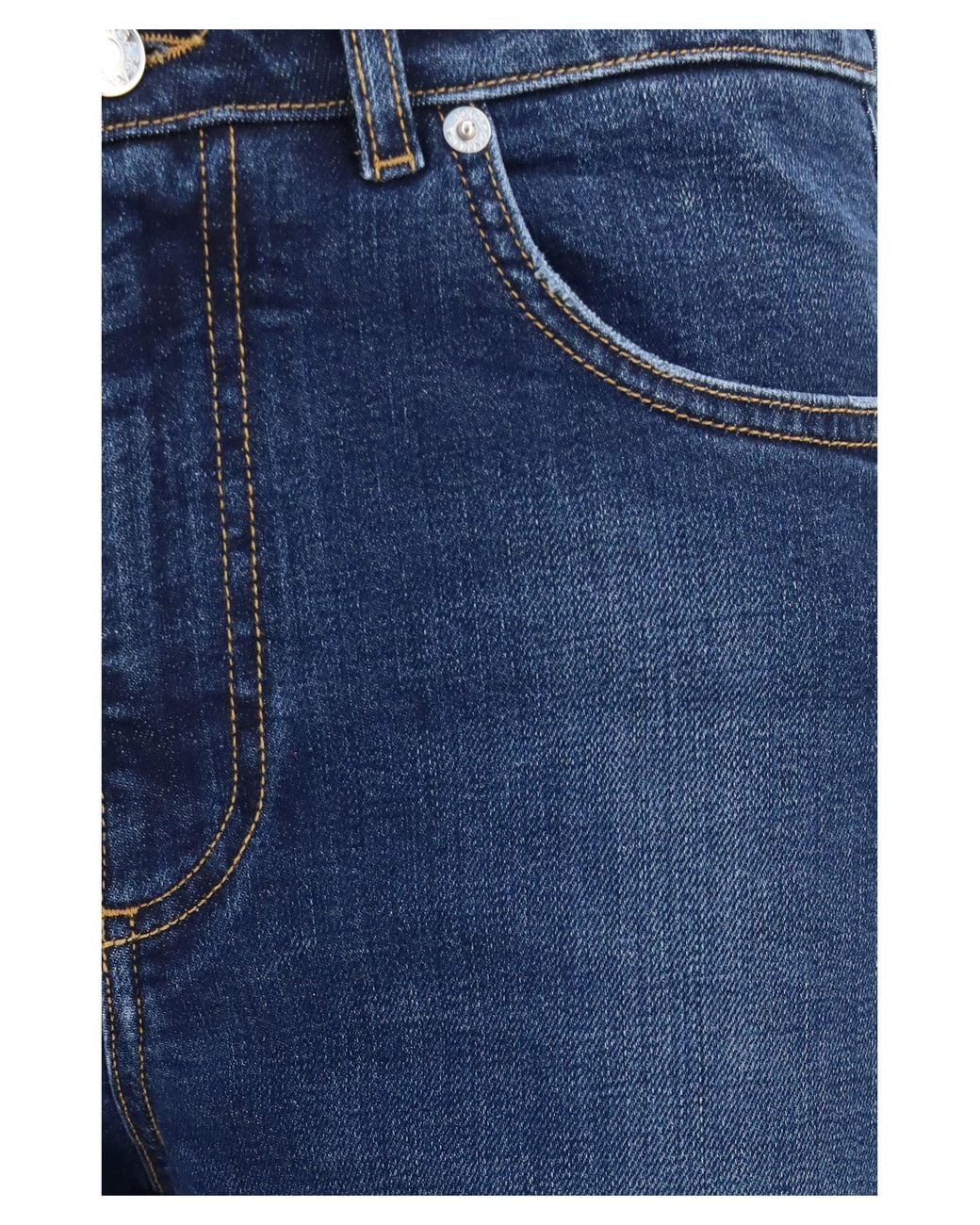Dolce & Gabbana Blue Five-Pocket Denim Jeans Cotton Trousers