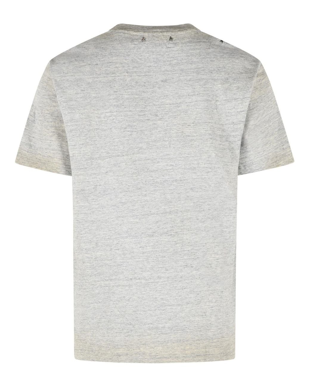 Golden Goose Deluxe Brand Gray Mélange Cotton T-Shirt for men
