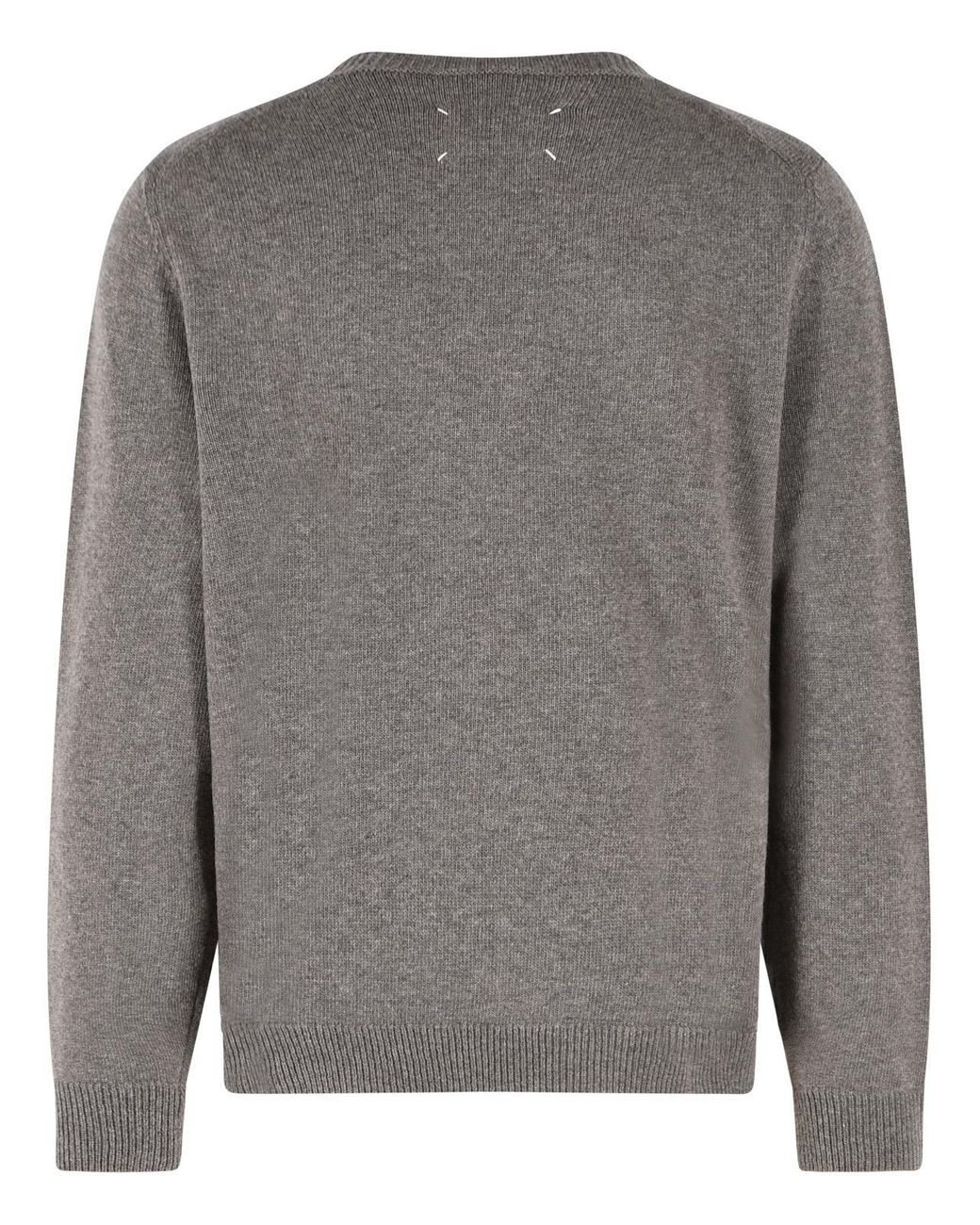 Maison Margiela Gray 'Fused' Virgin Wool Sweater for men