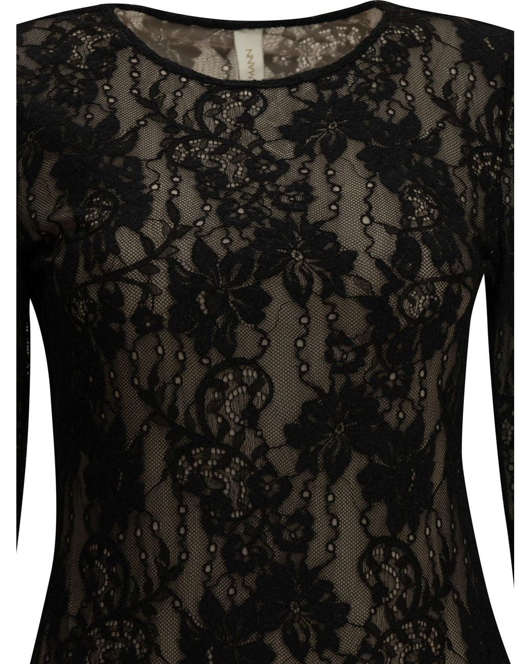 Zimmermann Black Lace Bodysuit