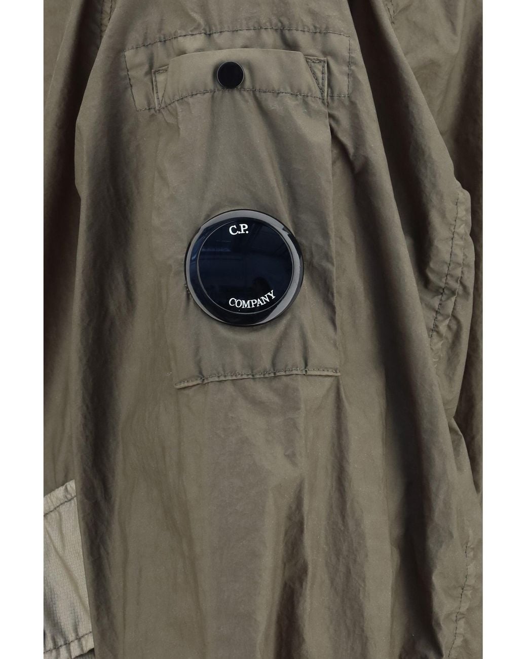 C P Company Gray Bi-Tm Mixed Lens Bomber Jacket Gunmetal for men
