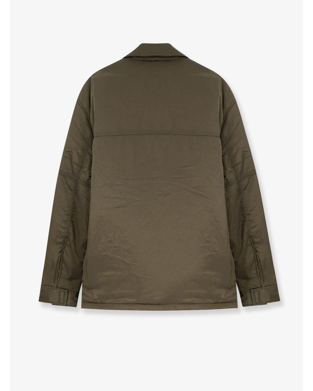 Oamc Peacemaker Green Padded Overshirt Nylon Jacket for men