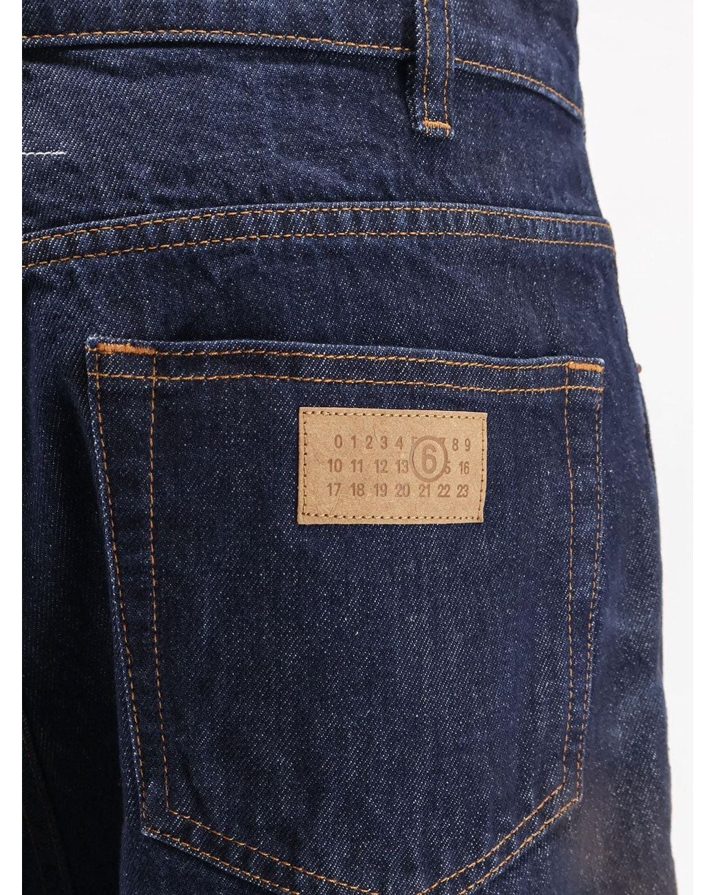 MM6 by Maison Margiela Blue Jeans With Signature Tag