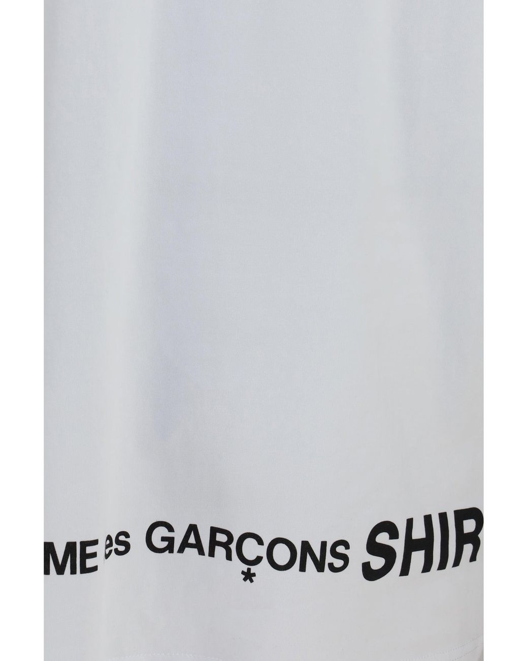 Comme des Garçons White T-Shirt Oversized Crewneck for men