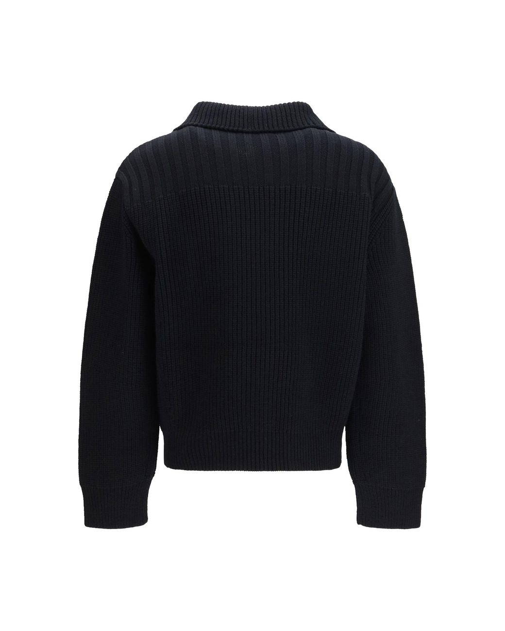Dries Van Noten Blue Buttoned High-Neck Cardigan for men