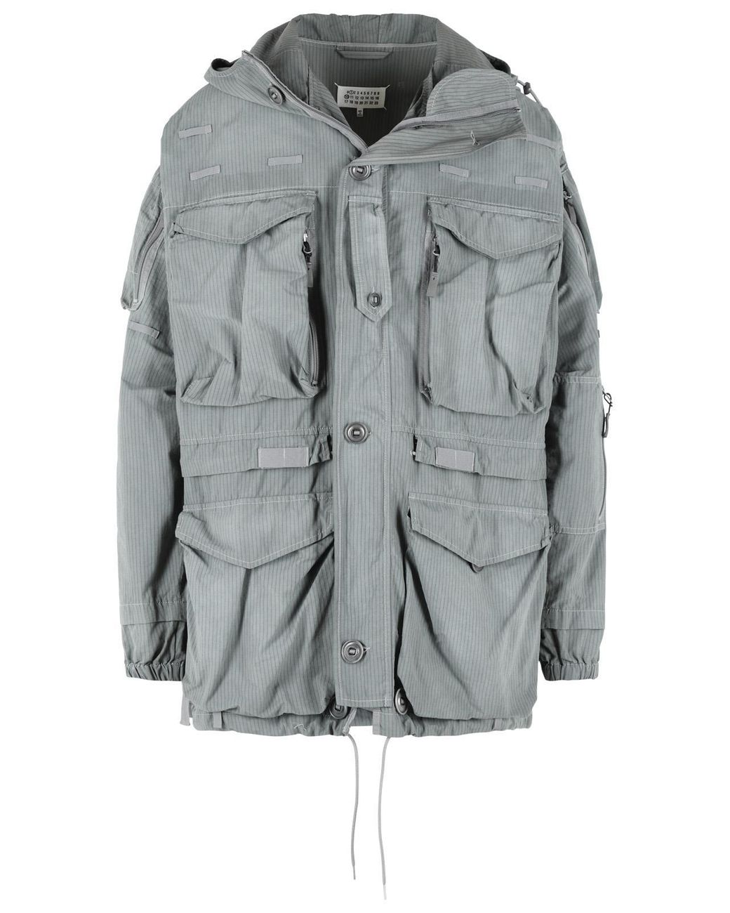Maison Margiela Gray Cotton Blend Parka for men