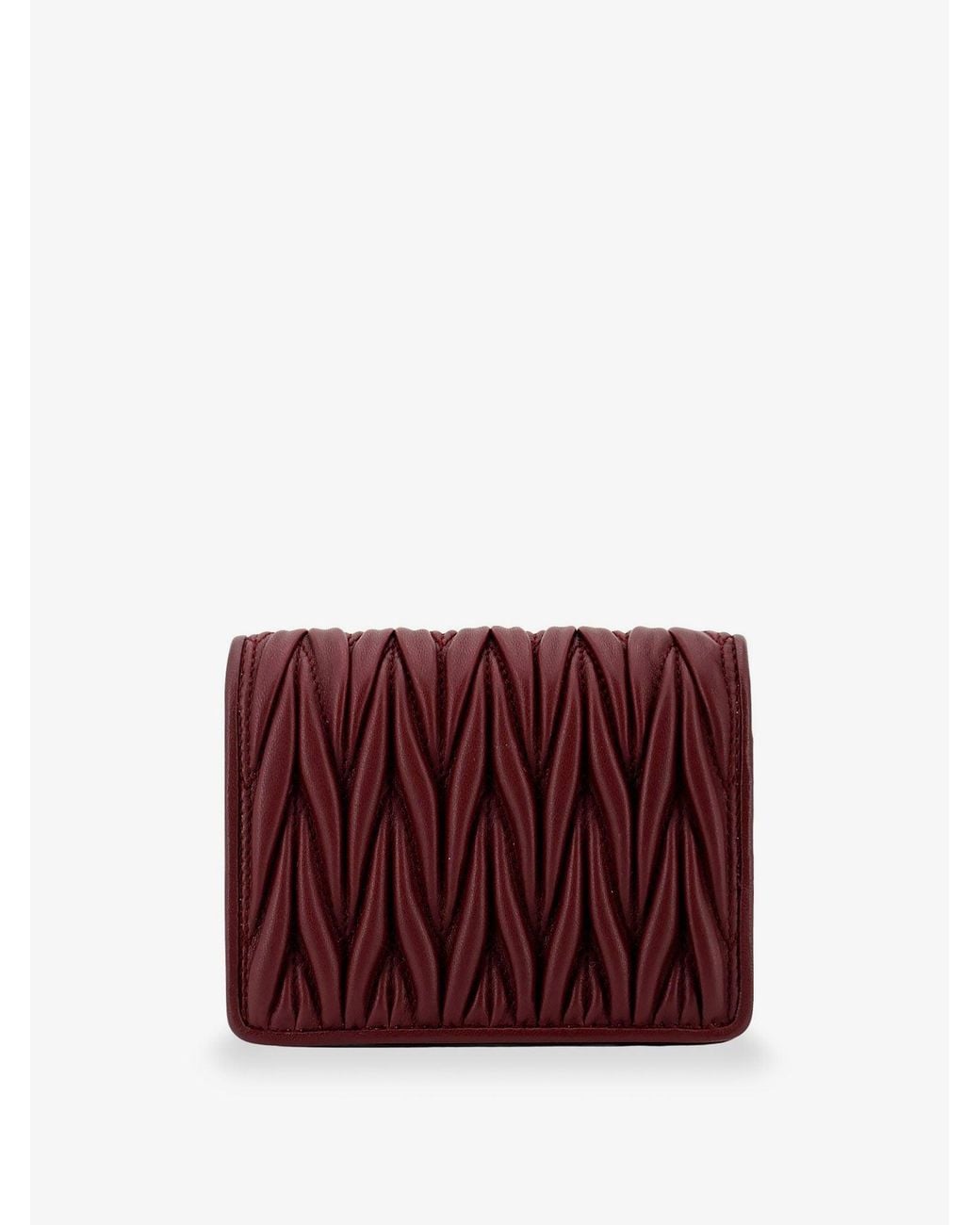 Miu Miu Purple Quilted Leather Wallet