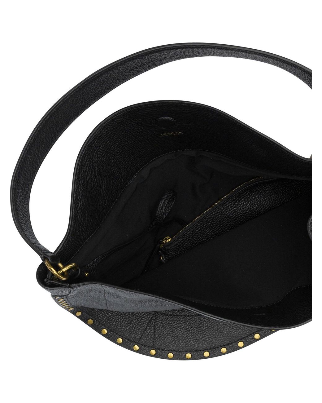Isabel Marant Black "Oskan Hobo Soft" Large Shoulder Bag
