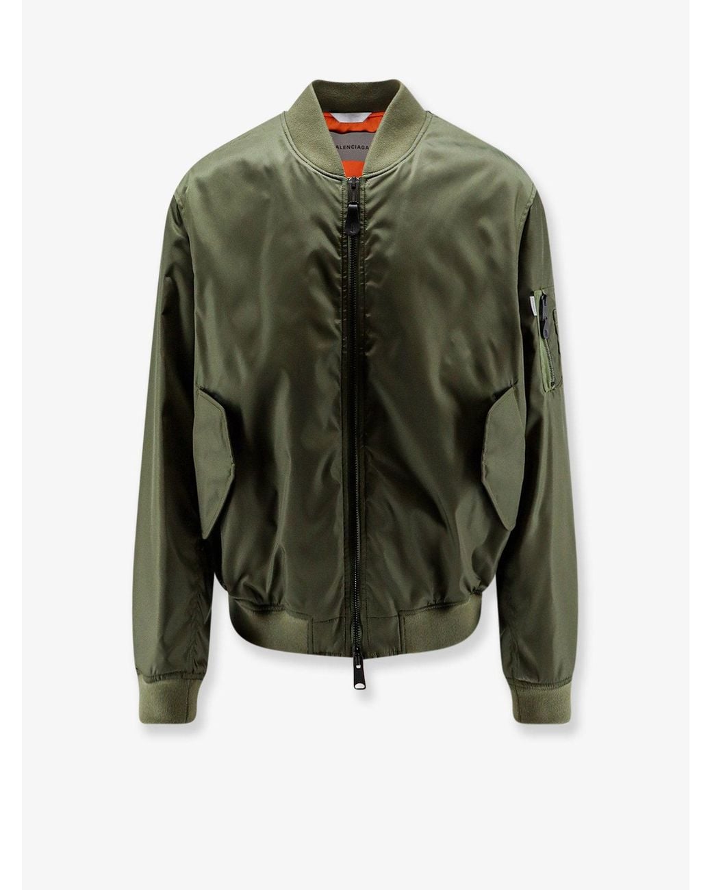 Balenciaga Green Nylon Bomber With Lining for men