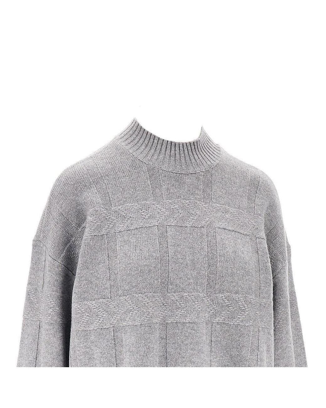 Emporio Armani Gray Wool And Cashmere Sweater
