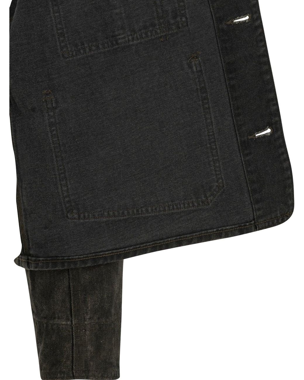 A.PRESSE Black "Engineer" Denim Jacket