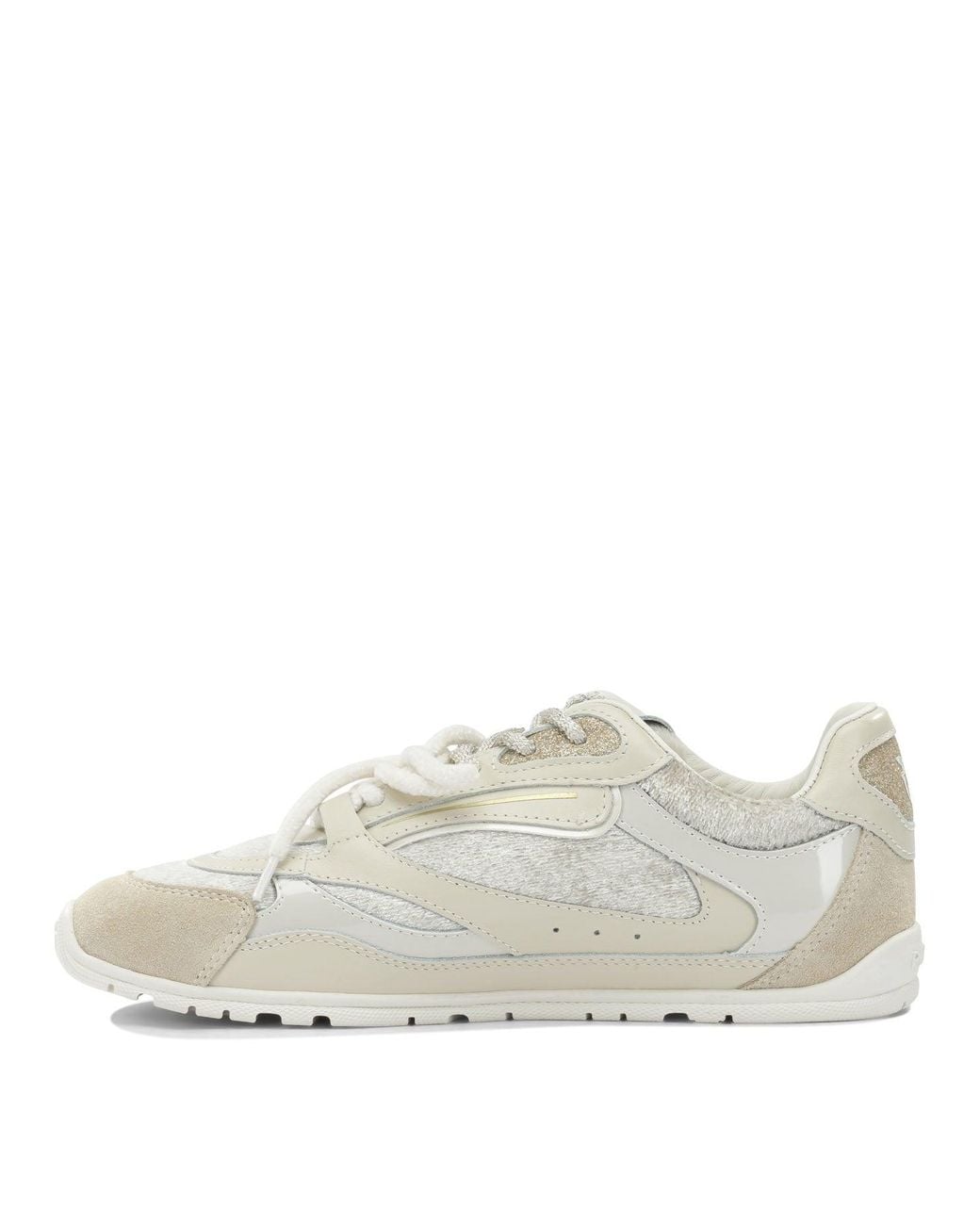 Pinko Multicolor Suede Leather And Velvet Sneakers