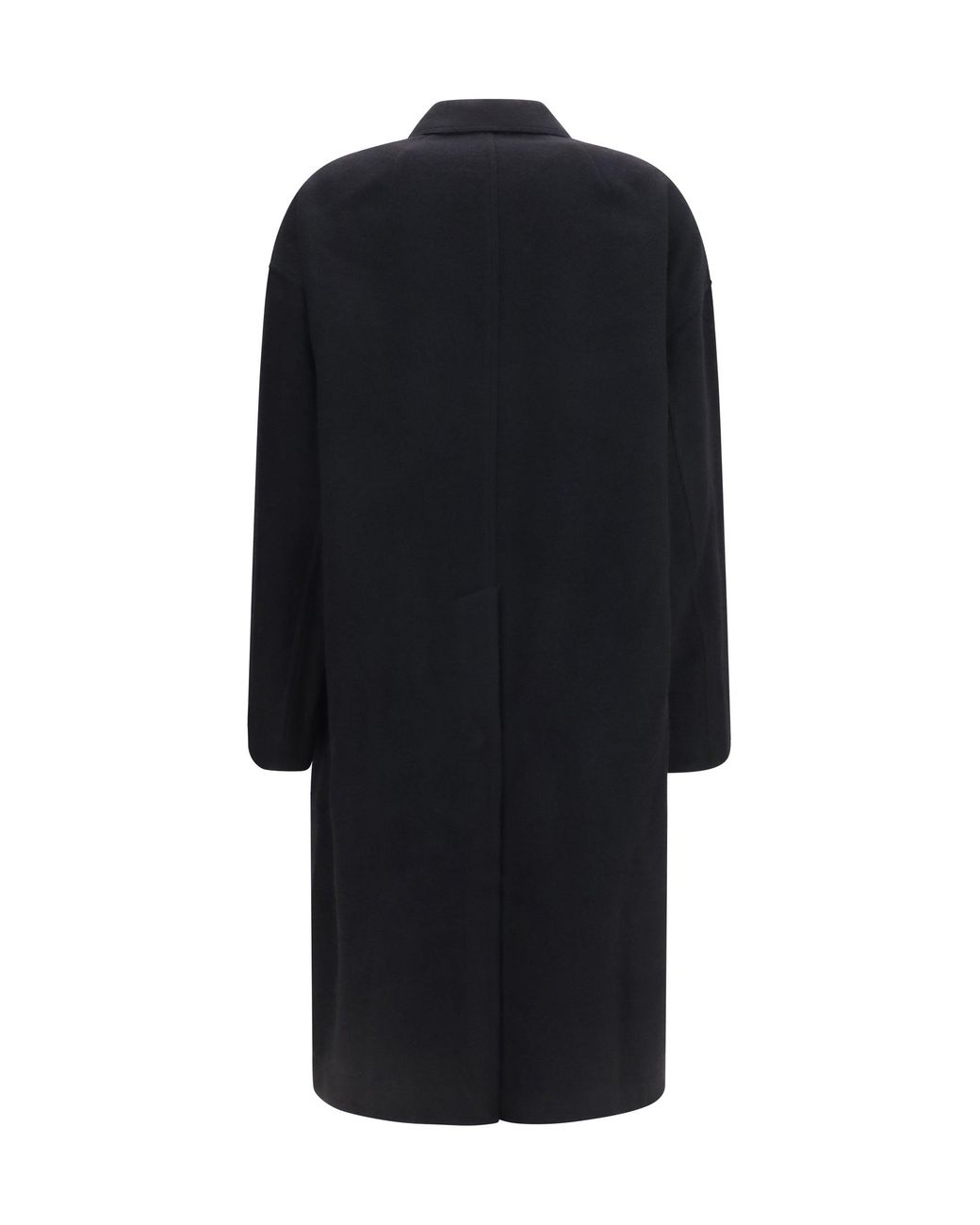 Rick Owens Black Brad Virgin Wool Coat for men
