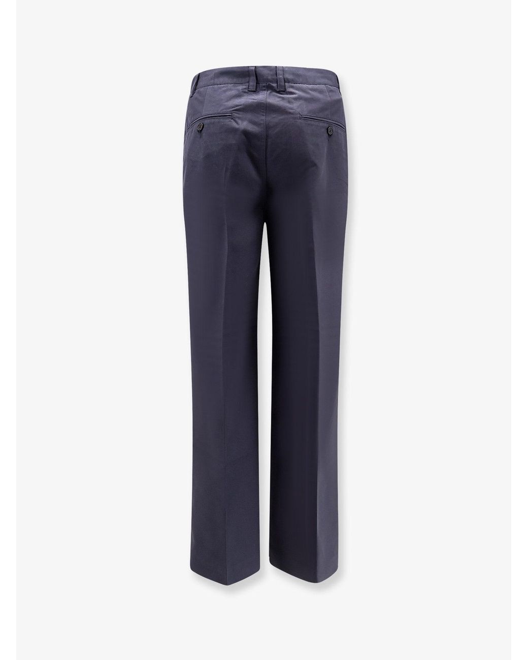 DUNST Blue Pleated Chino Slacks Trousers for men