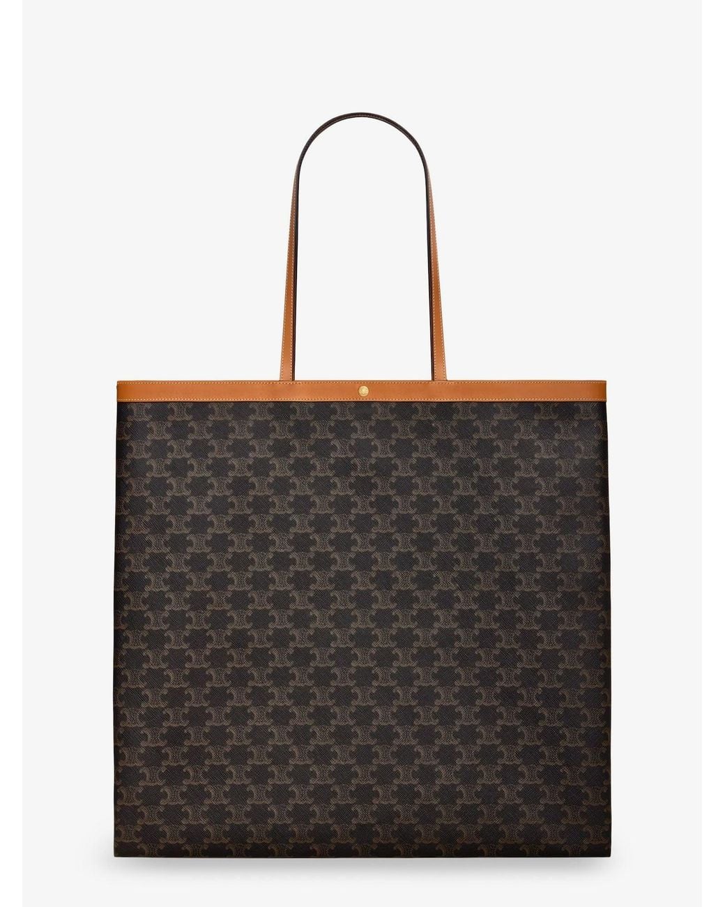 Céline Black Triomphe Fabric Shopper Bag for men