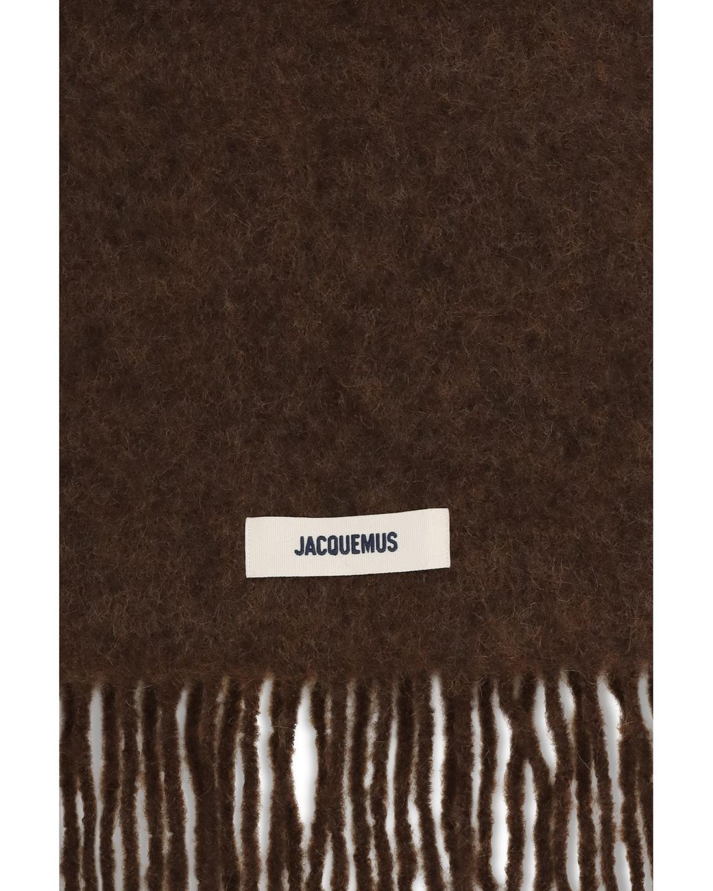 Jacquemus Brown Fringed Scarf
