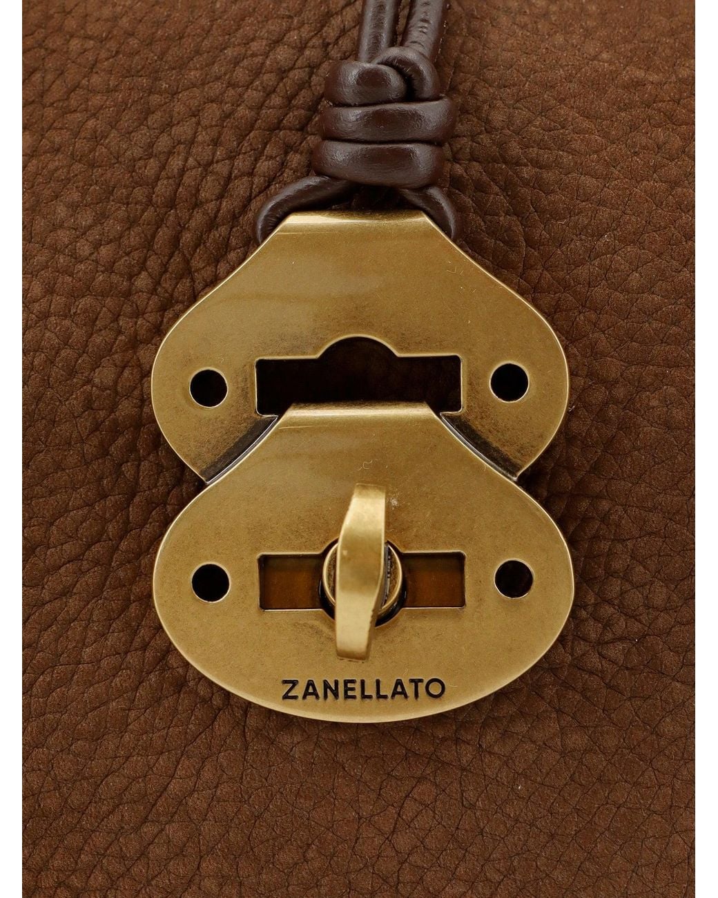Zanellato Brown Dotta Nubuck Crossbody Bag