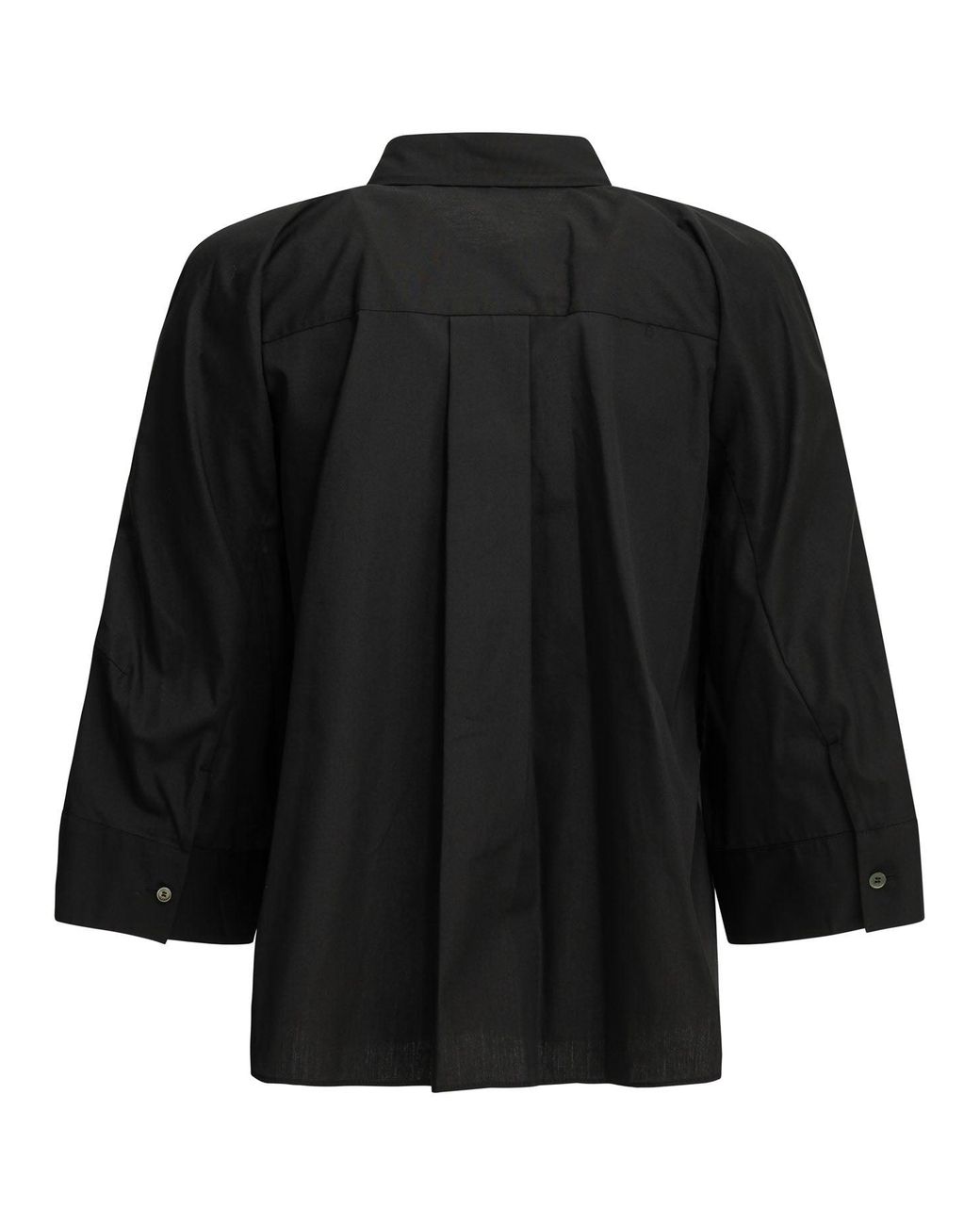 Sacai Black "Poplin" Casual Shirt