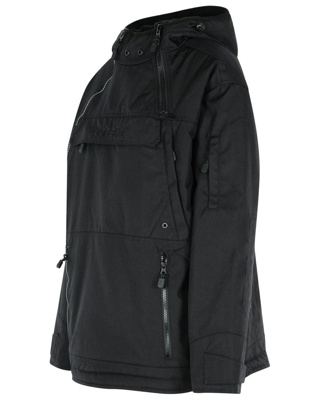 Coperni Black Asymmetric' Polyamide Jacket